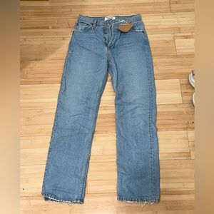 Reformation Cynthia High Waisted Relaxed Jeans in Tahoe, Size 24 NWT